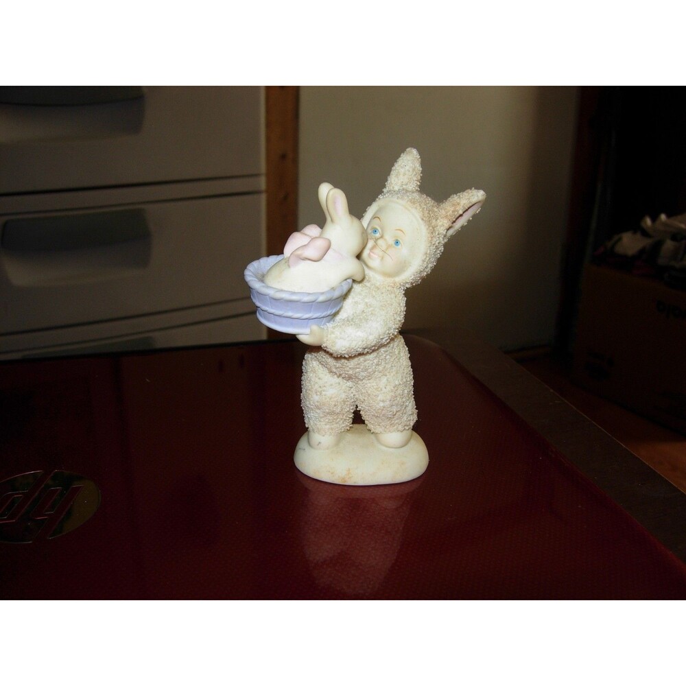 Department 56 Snowbabies A Basket Of Love Figurine Snowbunny
